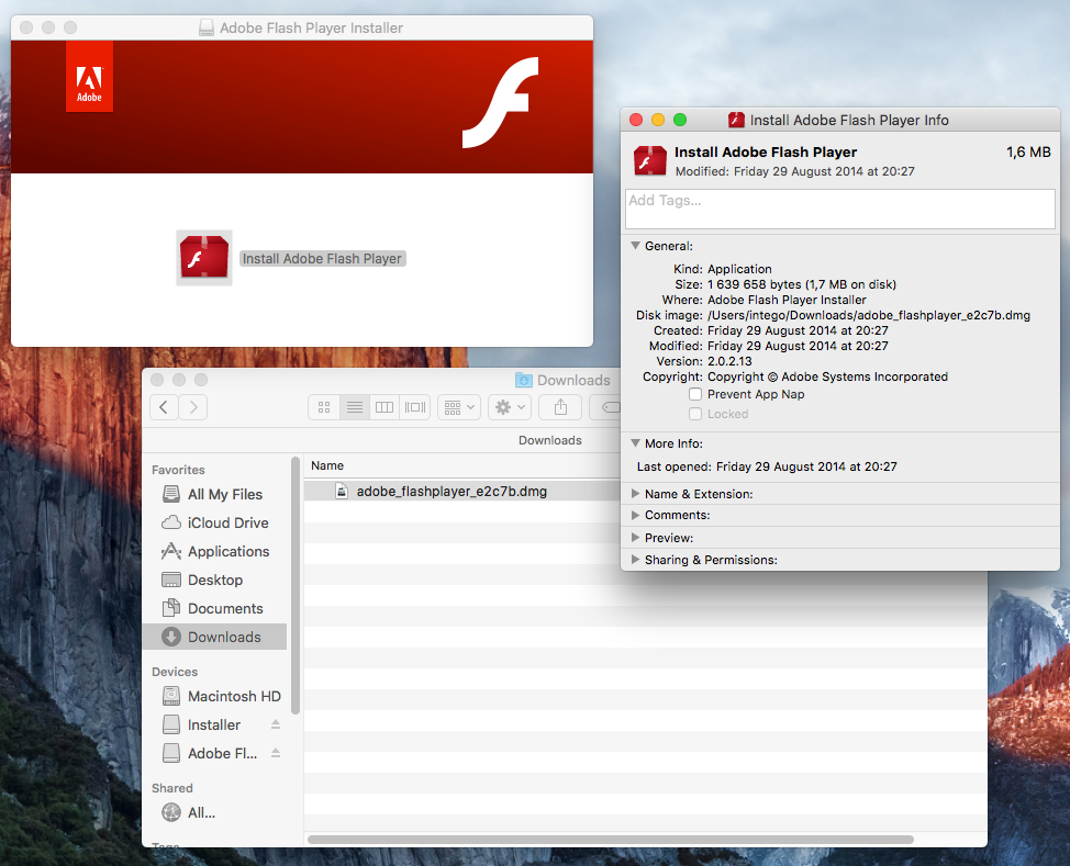 adobe flash player update for mac os chrome